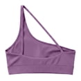 thumbnail image 6 of CUSTG Women Camis Sleeveless Solid Color One Shoulder Back Yoga Bra For Outdoor Sports Running And Fitness Tank Tops Leisure Female Summer Shirts, 6 of 6
