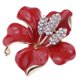 thumbnail image 5 of Broche Del De Lujo De La Flor Del De Moda Lindo Pin De Solapa De Boda Vestido Broche rojo Zulema Pin broche de flores de diamantes de imitación, 5 of 8