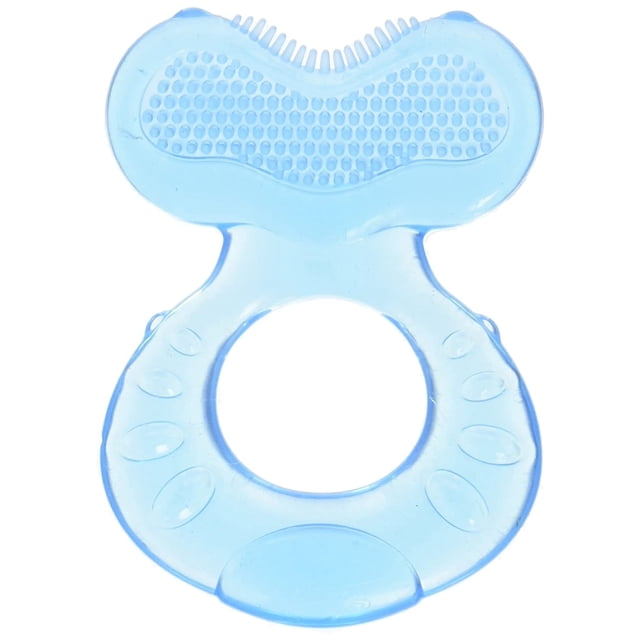 Mordedor de silicona Nuby Teethe-eez con cerdas, incluye estuche higiénico, los colores pueden variar Zhivalor DLM658