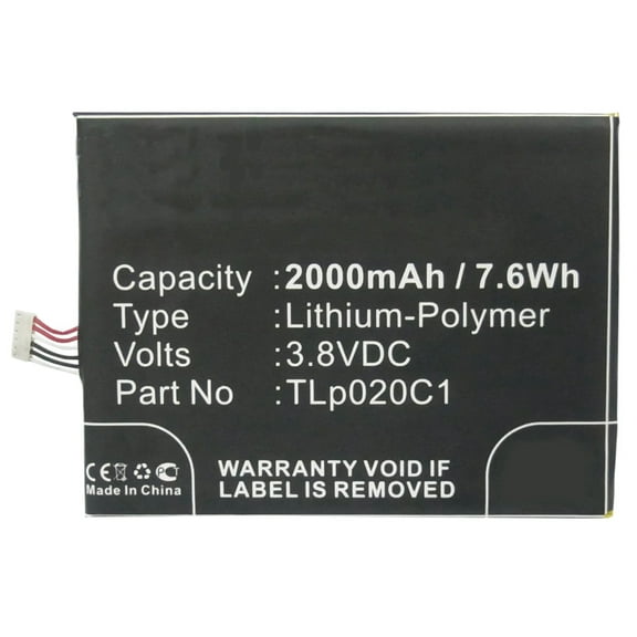 Batteries N Accessories BNA-WB-P3041 Cell Phone Battery - Li-Pol, 3.8V, 2000 mAh, Ultra High Capacity Battery - Replacement for Alcatel CAC2000012C2 Battery
