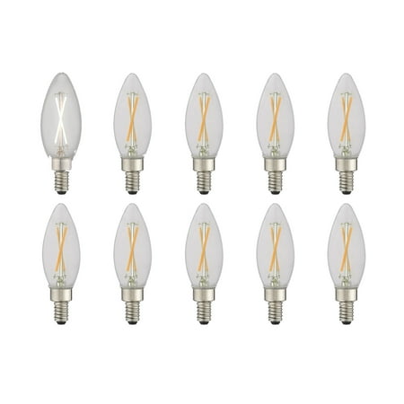 

Livex Lighting 920206X10 Pack Of (10) 2.4 Watt Vintage Edison Dimmable B10 Candelabra