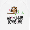 thumbnail image 4 of Inktastic My Nonnie Loves Me Grandchild Girls Baby Bodysuit, 4 of 5