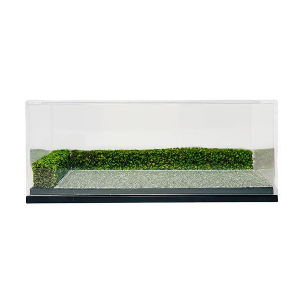 Vitrina para coches de juguete a escala 1/64, organizador transparente decorativo para almacenamiento de coches de juguete, a prueba de polvo y