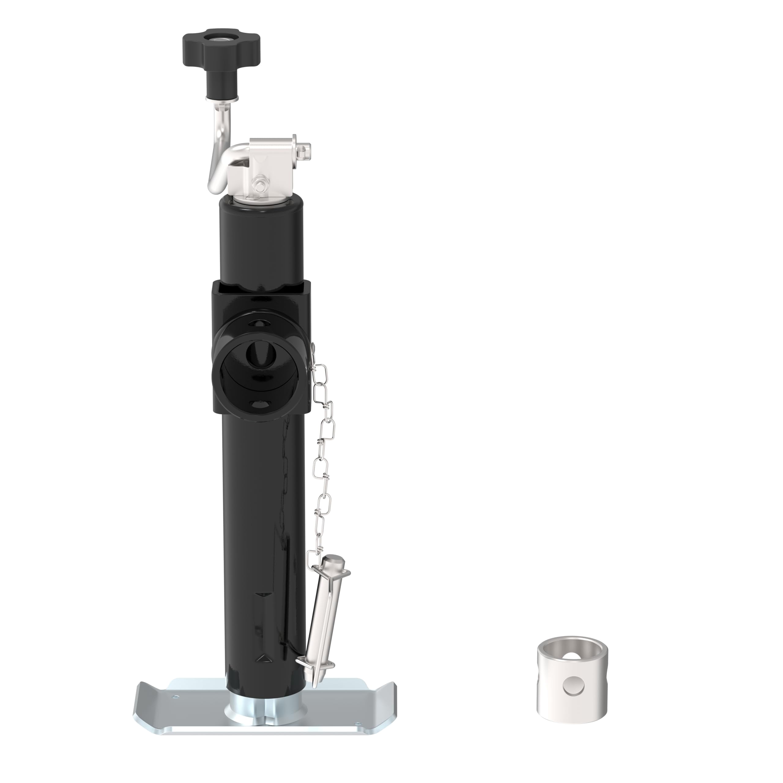 TOWKING 5000 lbs Weld On Pipe Mount Trailer Jack Trailer Tongue Jack for RV, 10" Lift
