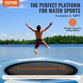thumbnail image 2 of VEVOR Inflatable Water Bouncer, 10ft Recreational Water Trampoline, Portable Bounce Swim Platform with 3-Step Ladder & Electric Air Pump,, 2 of 9