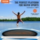 thumbnail image 2 of VEVOR Trampolín acuático inflable de 10 pies para uso recreativo, plataforma de natación portátil con escalera de 3 escalones y bomba de aire electrica, trampolín flotante para niños y adultos para, 2 of 9
