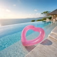 thumbnail image 4 of Pool Floats Heart-Shaped Inflatable Swim Ring, Extra-Thick Antis-Roll Pool Float, Durable Pvc Sparkle Swimming Accessory for Adults Water Parties Unisex, Ccwuwei, 4 of 6