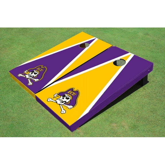 East Carolina University Alternating Triangle Cornhole Boards