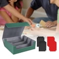 thumbnail image 1 of Estuche para cartas de baraja, soporte de protección para 1800 tarjetas con cierre magnético, almacenamiento de cartas de juego Tarjetero Verde Gris, 1 of 8
