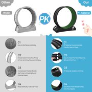 Cat Exerciser Wheel, 31.5 Inch Cat Toy Running Wheel Treadmill with Detachable Carpet for Indoor Cats, Plastic Wheel