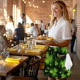 thumbnail image 4 of Waitress Apron with Pockets Half Waist Aprons Server Aprons for Women Men, 4 of 7
