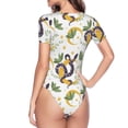 thumbnail image 4 of The Xecao Snake And Moon Women's Crew Neck Body Suit, a short-sleeved bodysuit and basic swimsuit, both comfort and style for dating and daily life, 4 of 9