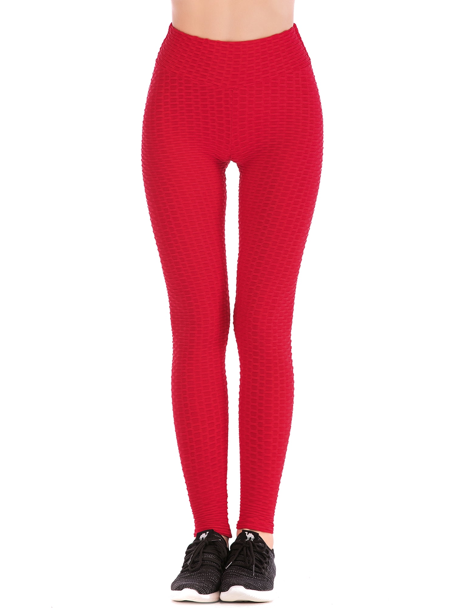 red workout tights