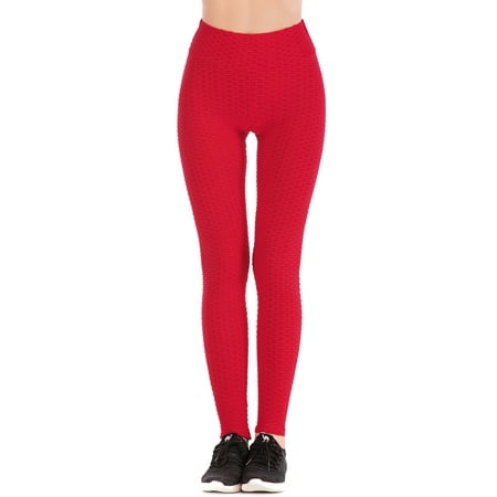 SAYFUT Plus Size Yoga Pants for Women Stretch Workout Yoga Sport Pants Tight Leggings Solid Trousers