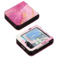 thumbnail image 2 of Compatible for Samsung Galaxy Z Flip5 Crossbody Slim Folding Case, Marble Pattern Luxury PU Leather Detachable Shoulder Strap Lanyard Shockproof Cover for Women Girls,Rose, 2 of 6