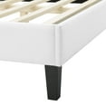 thumbnail image 6 of Modway Soleil Performance Velvet King Bed in White, 6 of 10