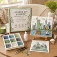 thumbnail image 5 of Monument Valley Sea Glass Art Kit DIY Western American Landmark Mosaic Craft Set Handmade Desert Landscape Wall Accent Decor Gift For Art Lovers, 5 of 6