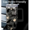 thumbnail image 6 of 40oz Goth Cat Tumbler with Handle and Straw, Gothic Stainless Steel Insulated Cup with Lid, Travel Coffee Mug Water Bottle, Halloween Birthday Mothers Day Gifts for Women Men Animal Lovers, 6 of 6
