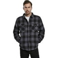 thumbnail image 5 of BRANDIT INDIVIDUAL WEAR Adult Male Flannel Lumber Black Gray Check Jacket, Size: 4XL (9478-12028-4XL), 5 of 7