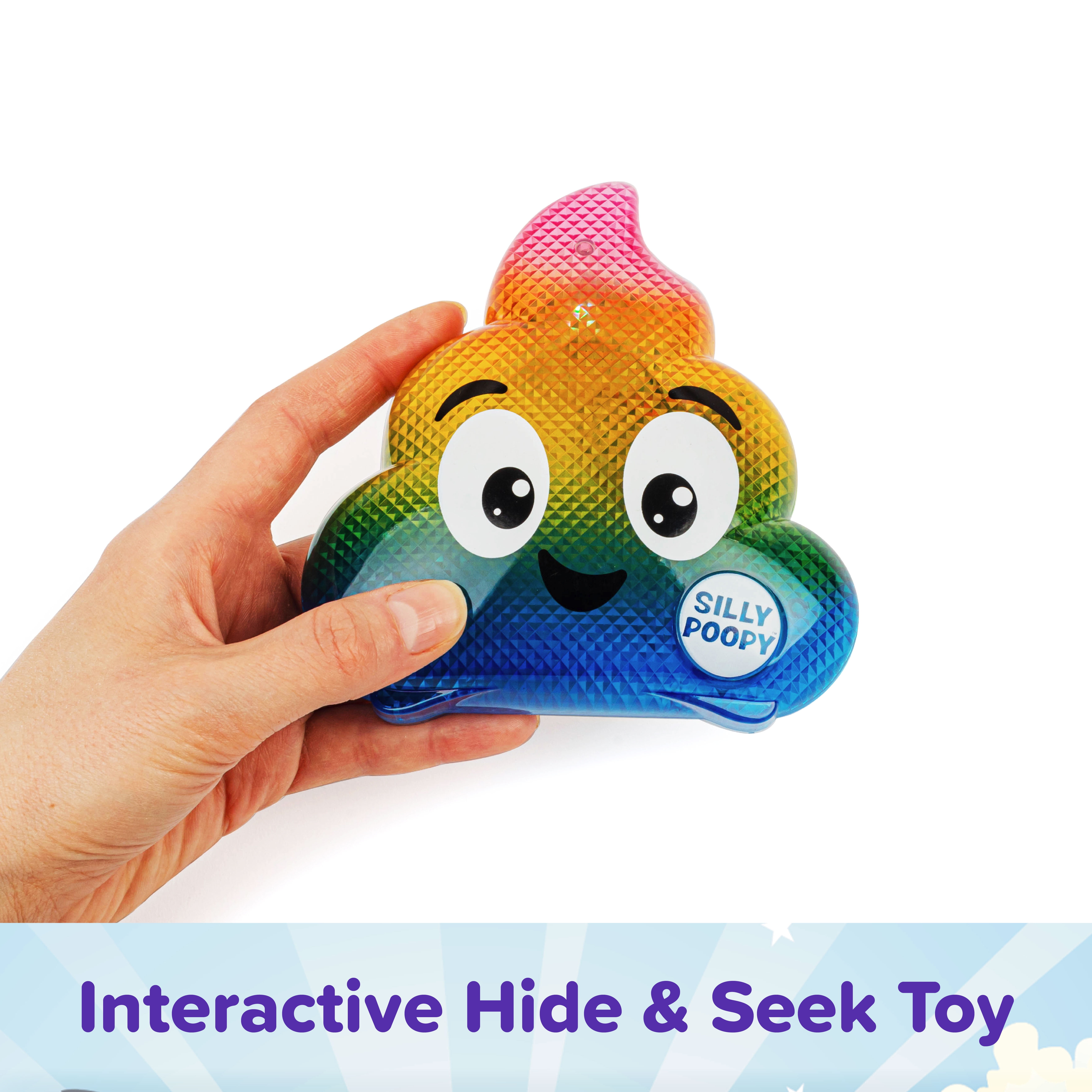 Silly Poopy's Hide & Seek Kids Game by Relatable, Electronic Interactive Game for Ages 3+