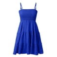 thumbnail image 4 of Mini vestido sin mangas con volantes en el bajo para mujer - Vestido corto sexy para el verano - Conjunto informal para fiesta - Tallas S-XXL, 4 of 5