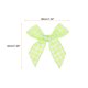 thumbnail image 2 of Uxcell 10Pcs Mini Gingham Ribbon Bow 1.5" Checkered Fabric Satin Ribbon Bows para Manualidades Verde Claro y Blanco, 2 of 7