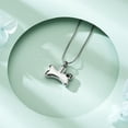 thumbnail image 3 of Stainless Steel Dog Bone with Paw Print Pet Cremation Urns for Dog Ashes Cremation Mini Urns Pendant Necklace, 3 of 5