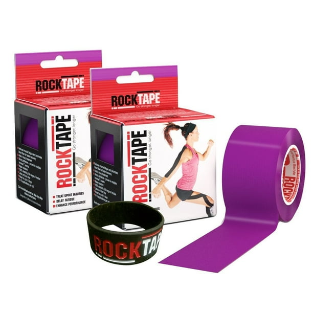 Kinesiology Tape, 2Rolls Combo Pack (Purple), Stickier, hypoallergenic
