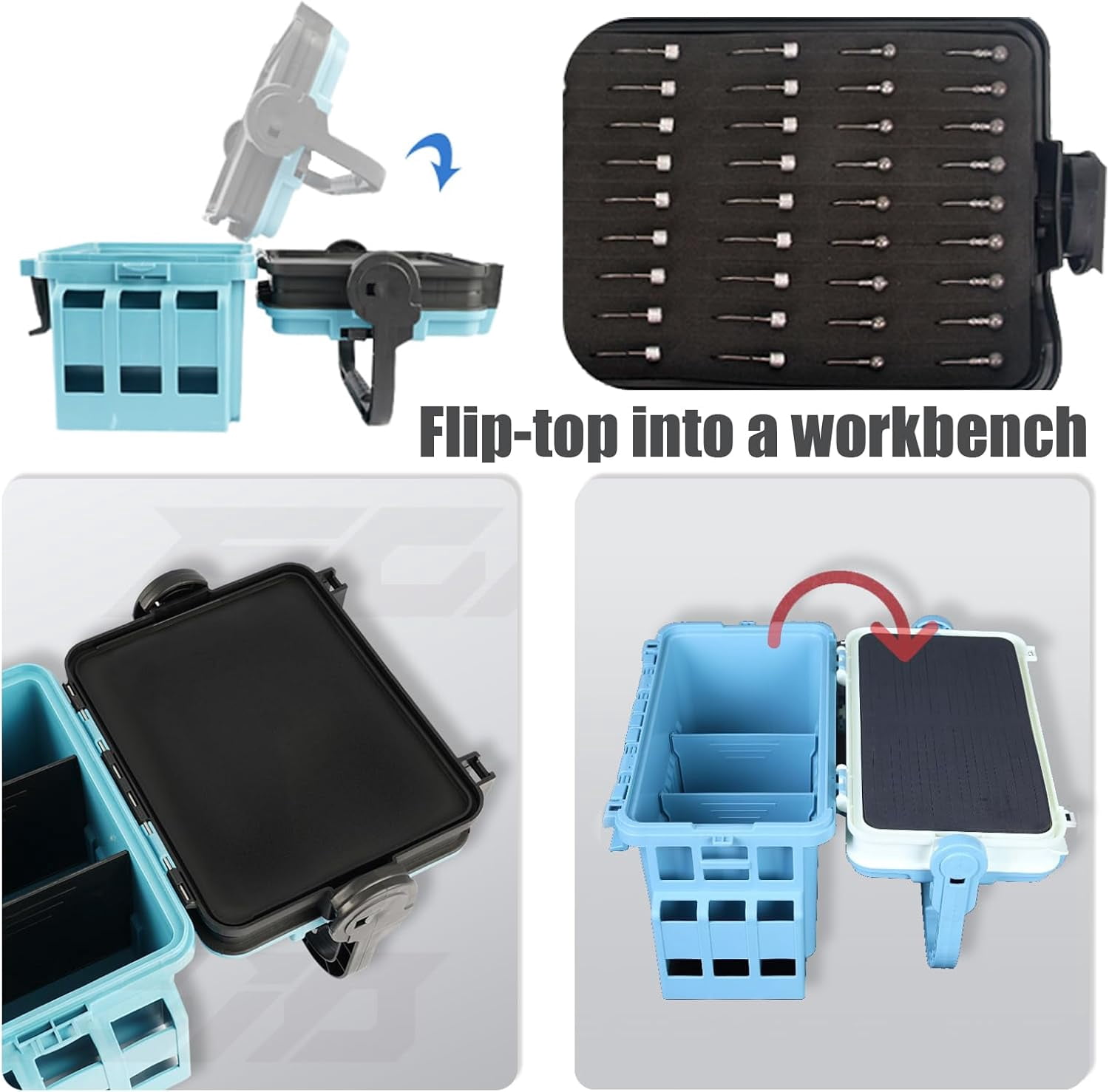 Fishing Tackle Box Fishing Bucket with Rod Holder Fishing Tackle Storage Multifunctional Outdoor Fishing Box Fishing Tools Multi-Functional Live Fish Bait Bucket