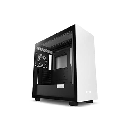 UPC: 0815671019479 | NZXT H7 – Mid-Tower PC Gaming Case – Tempered Glass – Enhanced Cable Management – White & Black