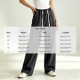 thumbnail image 3 of GUACER Drawstring Wide Leg Jeans for Women Casual High Waisted Stretch Loose Comfy Denim Pants with Pockets, 3 of 6
