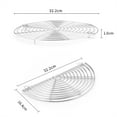 thumbnail image 6 of 12 Inch Foldable Round Cooling Rack Roasting Rack Steamer Grid Baking Tray, 6 of 10