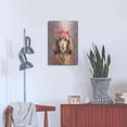thumbnail image 4 of Luxe Metal Art 'Flower Crown Poodle' by Furbaby Affiliates, Metal Wall Art, 16"x24", 4 of 9