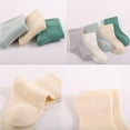 thumbnail image 6 of Toddler Crew Socks - 5 Pairs Baby Cotton Solid Socks Kids Neutral Socks for Boys Girls 0-8 Years, 6 of 6