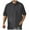 Dark Gray, variant on HOWPAY Men's Polo Shirts Short Sleeve Summer Casual Loose Fit Solid Color Button Tops Breathable Athletic Work Collared Golf Shirts Army Green L