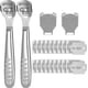 thumbnail image 1 of 24 Pieces Callus Shaver Set, 20 Replacement Slices Blades 2 Callus Shavers and 2 Foot File Head Foot Care Tools Steel Handle, 1 of 5