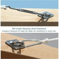 thumbnail image 5 of Shade Sail Hardware Kit for Rectangle & Square Sun Shade Sail Installation，8 Inch 304 Grade Stainless Steel Hardware for Garden Outdoors，40Pcs B, 5 of 5