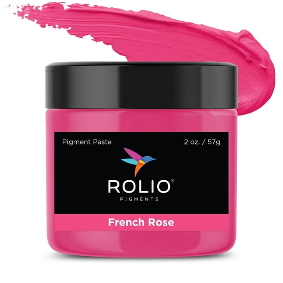 Rolio - Pink Pigment Paste for Epoxy Resin, French Rose, 2oz Jar - Resin Pigment, Epoxy Resin Dye Paste, Epoxy Paint, Resin Paste Pigment, Epoxy Resin Color Pigment Paste, Mica Powder Paste