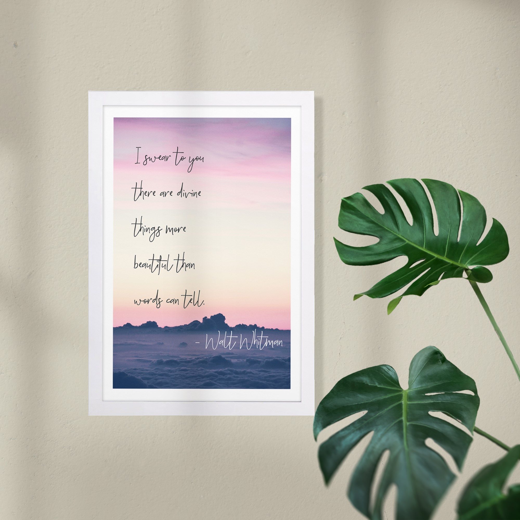 Than Words Can Tell Inspirational Quotes and Sayings 13" x 1.00" Framed Painting Art Print, by Wynwood Studio