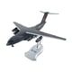 thumbnail image 3 of Avión de transporte a escala 1/130 con soporte, colección de juguetes para niños, adorno de avión para el hogar, cafetería, dormitorio, sala de estar, 3 of 9