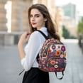thumbnail image 6 of FORMRS Mini Backpack Purse for Women Travel Daypack Casual Shoulder Bag, Purple Flowers, 6 of 7