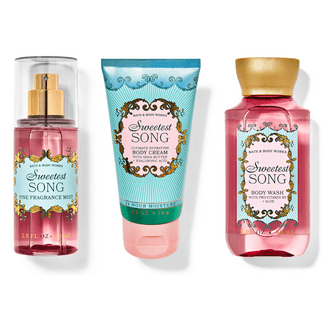 【新品】バスアンドボディワークス　 sweetest song set Bath & Body Works Sweetest Song Mist & Body Cream Set - Walmart.com