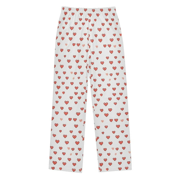 joogoo Cute Hearts Pajama Pants Pj Bottoms Sleepwear Lounge L