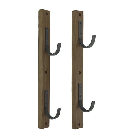Allen Company Gun Collector Hardwood Gun Rack Holds 2-Firearms Brown & Black