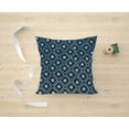 thumbnail image 4 of The Cozy Creations 2PCS Cotton Indigo Blue Decorative Pillow Cover, 20"X20" Double Sided Hand Block Printed Cushion Cover for Sofa Patio Couch, 4 of 9