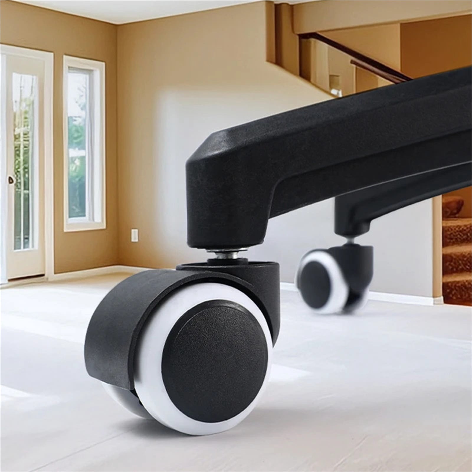 5pcs 2 Inch Universal Swivel Caster Wheels Replacement Gaming Chair Office Chair Casters Trolley Rollers Furniture Hardware ,Quiet and Smooth