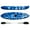 blue+white, variant on Ataucjin Kayaks, 9.38FT Fishing Kayak with Paddle, Sit on Top Kayak for Adults, Capacity of 308LBS, Hard Shell Recreational Ocean Kayak Boat