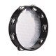 thumbnail image 1 of Pandereta Tambor de mano de pandereta radiante de madera de 8 pulgadas con jingles de doble fila, cabeza de tambor reflectante, instrumento de percusión Musical, 1 of 6