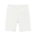 thumbnail image 4 of ATOGUTA Girls Bike Shorts Size 4T-14 Kids Fashion Elastic High Waist Workout Running Shorts with Pockets White, 4 of 7