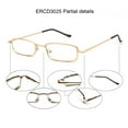 thumbnail image 3 of EYE ZOOM 5 Pack Readers Ultra Slim Compact Lightweight Tube Reading Glasses with Portable Clip Aluminum Case for Men and Women, Gold Strength +3.50, 3 of 5